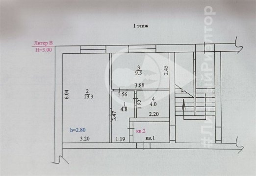 1-к квартира, 1/4 эт., 37м²