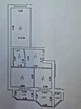 2-к квартира, 8/10 эт., 62м²