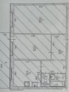 2-к квартира, 9/9 эт., 54м²