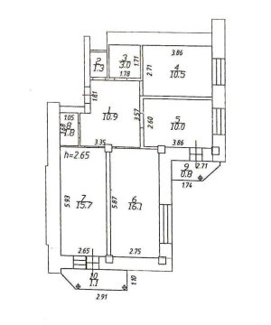 3-к квартира, 6/14 эт., 69м²